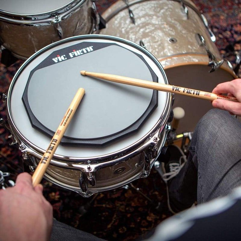 Vic Firth لوحة تدريب عصا الطبول ذات جانب واحد من فيك فيرث مع شعار VF - قطر 12 بوصة - Image 3